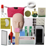 1 komplekt kunstripsmete pikendamise koolituskomplekt, praktiline mudel, pea, silmapadjad, pintsetid, liimir&otilde;ngashari, pookimise komplekt