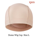 Leeons Dome Caps Venivad parukakorgid Spandex Dome Style Parukam&uuml;tsid Meestele Naised Pitsist paruka valmistamine 1 pakk musta v&otilde;rguga parukam&uuml;tsid