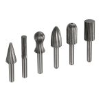 Elektrit&ouml;&ouml;riist - 6-osaline komplekt volframkarbiidist karbiidist otsafreesid 6 mm