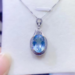 SACE GEMS vasesulam Meresinine tsirkoon naiste ripats kaelakee moekingitus sinine