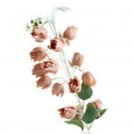 Lill 1 haru kunstsiidist realistlik v&auml;rskelt s&auml;iliv ilmastikukindel lilleseade v&otilde;ltskampanullill heleroosa v&auml;rv