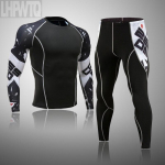 Meeste spordir&otilde;ivad Spordi&uuml;likonnad 3D Skull Compression Meeste T&auml;is&uuml;likond Spordidress Fitness Riided Suurus S-4XL L