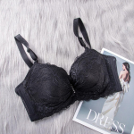 80-105 C/D suures suuruses naiste rinnahoidja Super Push Up bralette pitsiga intiimne seksikas mugav pesu aluspesu alustraat 44/100D must