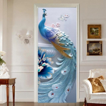 Paabulind uksekleebised Isekleepuv Dekoratsioon K&ouml;&ouml;k Magamistuba Garderoob Klaasuks Kiletapeet Veekindlad Kleebised Koridor 77cm x 200cm