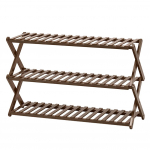 Tugev bambusest jalatsiriiul, kokkupandav eraldiseisev jalatsiriiul, ilma paigalduseta jalatsite korrastaja, vastupidav