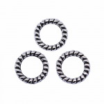 40tk Ringlikud amuletid Ehted Komponendid Aksessuaarid Antiikh&otilde;bedane V&auml;rvus Tsingisulam 8X8mm