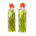 NOA [R3176] - Rohelised  Coloring  disaink&otilde;rvar&otilde;ngad - 32x8 mm roheline