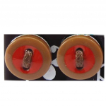 NOA [R8193] - Pruunid 'Button' k&otilde;rvar&otilde;ngad - 13 mm pruun