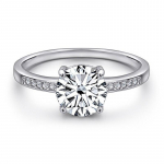 BagueRingeni luksuslik D v&auml;rvi 2CT moissanite s&otilde;rmus Pass Diamond Test abielus&otilde;rmus naistele 925 Sterling h&otilde;be ehtes&otilde;rmus 4 valge