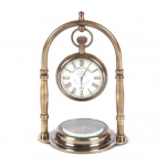 Antiiklaudkell Messingviimistlusega Lauakell Kaminariiul Rooma analoogkell Deco