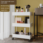 2/3/4 kihiga kitsa vahega hoiurest K&ouml;&ouml;k Vannitoa riiulid Korraldaja Mobiilne &otilde;huke hoiuk&auml;ru koos rattak&auml;ruga S&auml;&auml;stke ruumi 3 layers 40.5*22.5*62cm valge