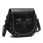 JIEROTYX Steampunk v&auml;ikesed Crossbody kotid naistele &otilde;lakott, taskukott mobiiltelefoni rahakott Goth stiilis kerge reguleeritava rihmaga must