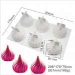 Silikoonvormist kondiitritooted 3D koogidisain Mini cupcake mousse muffini s&uuml;da mull ruudukujuline k&uuml;psetusvorm