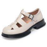 Rooma sandaalid Naiste kevadised ehtsast nahast naiste sandaalid Openwork Platform Naiste sandaalid Gladiaator 35