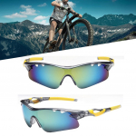 Ramidose rattaprillid vabaajaspordi p&auml;ikeseprillid plahvatuskindlad p&auml;ikeseprillid One Size kollane