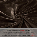 1-osaline sametkangast diivanikate Elastne sektsioonkuhvel L-kujuline diivanikott Tugitool L-kujuline diivanikott elutuppa Part A-A 90-140cm