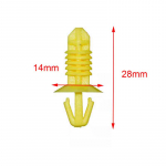 Eesmise armatuurlaua isolatsioonikinnitus Copilot kaitsmekarbi katteplaadi tihvti klambrid Ford Focus MK2 MK3 C346 2005 - 2018 autotarvikutele 1PC