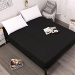 Veekindel madratsikate Nahas&otilde;bralik hingav elastne lint, pol&uuml;ester &uuml;he kaheinimesevoodi lina puuvillane voodikate ilma padjap&uuml;&uuml;rita 80x200cm Only sheet