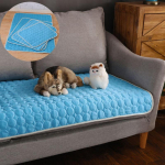 Suvine koerapesa K&uuml;lm Vilt Koeramatt Lemmikloom Ice Siidimatt Kassi jahutuspadi Pehme Mugav Pad M