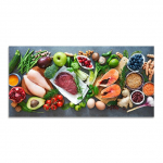 K&ouml;&ouml;giviljade ja liha plakatid l&otilde;uendimaaling plakatid tr&uuml;kised seinakunstipildid p&otilde;hjamaise s&ouml;&ouml;gitoa k&ouml;&ouml;gi kaunistamiseks raamita 20x40cm