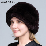 JINGERYA Talvine Hea Elastne P&auml;riskarusnahast M&uuml;ts Naiste Kootud Naturaalne Rex K&uuml;&uuml;liku Karusnahast Skullies M&uuml;ts Soe Pehme P&auml;riskarusnahast Nokam&uuml;tsid M&uuml;tsid