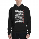 JDM Legends Automotive N&uuml;rburgringi kapuutsid, mehed, naised, soe jaapani kiire auto dressipluus s&uuml;gisene pikkade varrukatega pullover XXL