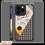 Isikup&auml;rastatud sisestik Stiilne tr&uuml;kitud nahast pehme silikoonist telefoni&uuml;mbris tagakaas koos kaamera objektiivi t&auml;ieliku kaitsega iPhone 7