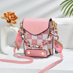 Mobiiltelefonikott Crossbody kott Naiste kott Moodne &uuml;he &otilde;laga Retro v&auml;ike kandiline kott Mini mobiilikott one size roosa