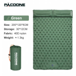 PACOONE Outdoor Camping Double t&auml;ispuhutav madrats eriti lai magamisalus Ultrakerge kokkupandav voodi magamismatt Autoreisimine armee roheline v&auml;rv