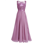 Naiste &otilde;htukleidid Tikitud &scaron;ifoonist kleit Pikk balli kleit pidulik peokleit 8