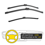 3 TK BMW X3 F25 2010-2017 26 20 13 eesmised tagumised klaasipuhastid esiklaas esiklaasi aknal&otilde;ikuri tarvikud 2011 2012 2013 2014 2015 2016 2017 Left Hand