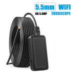 500 W HD Wifi endoskoopkaamera 1920P painduv IP67 veekindel kontroll, 6 LED-i reguleeritav boreskoop 2 meters hard line