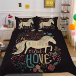 Cartoon Animal kodu voodipesukomplekt Unicorn Theme Series voodipesu kate Padjap&uuml;&uuml;r Tekikott AU240 * 270 Eriti suur kodukaunistus Baby 100x135cm