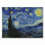 Van Goghi t&auml;he&ouml;&ouml; abstraktne maastikul&otilde;uend plakat Kuulus klassikaline seinakunstitr&uuml;kk Dekoratiivne pilt Kaasaegne elutoa sisustus 20x30cm