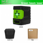 CLUBIONA Green Beam 2-realine lasertaseme horisontaalne ja vertikaalne ristatud joon isetasanduv DIY laserm&otilde;&otilde;tet&ouml;&ouml;riist