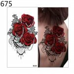 3 tk loominguline isiksus veekindel 3D elevandi roosi&otilde;ie ajutine t&auml;toveering kehakunsti t&auml;toveeringu kleebised MYY 673