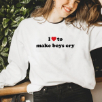 Mulle meeldib panna poisse nutma Naiste kampsunid Naljakad vintage Boyfirends Stiil Mood Pusad Gooti riided Kausaalne pikkade varrukatega džemprid S valge