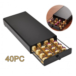 40 kaunaga kohvisahtlit kapslihoidja Hoiualus Praktilised kohviriiulid Nespresso kohvikapslite jaoks 38*18*5.5cm