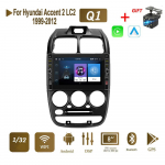 8-tolline Androidi autoraadio multimeedia videopleier Navigatsiooni-GPS mudelile Hyundai Accent 2 LC2 1999-2012 Nupuga Stereo Carplay 2+32GB 1+32GB
