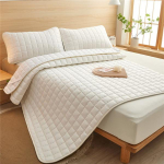 Veekindel kattemadrats Antibakteriaalne ja lestakindel voodimatt libisemiskindel madratsikate Veekindlad paksud tepitud voodikatted(Padjap&uuml;&uuml;rid puuduvad ) 90x200cm(35.43x78.7inch)