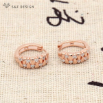 Vintage roosikulla v&auml;rvi kuupmeetrist tsirkooniumoksiidist k&otilde;rvar&otilde;ngad naistele t&uuml;drukutele igap&auml;evased aksessuaarid ehted kingitused