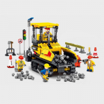 SEMBO BLOCK 712018-21 Ehitustehniline SANY Ekskavaator Buldooser mudel M&auml;nguasi Ehitusplokk Lastele isetegemise tellised poisile kingitus