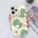 Xiaomi Redmi 12 A1+ A2+ 4A 5A 6A 7A 8A 9A K30 K40 K50 &uuml;mbrise tagakaas Armas dinosauruse matt pehme silikoon p&otilde;rutuskindel kaitse Redmi kaitseraua jaoks Redmi 4A