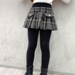 T&uuml;drukute ruuduline k&otilde;hn p&uuml;ksseelik Laste talvised s&auml;&auml;rised seelikuga T&uuml;drukute p&uuml;ksid Culotte paksud soojad T&uuml;drukute s&auml;&auml;rised Lasteriided 4T must