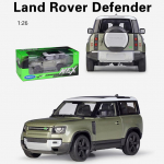 1/26 Scale Welly 2020 Land Rover Defender sulamist automudel, metallist m&auml;nguasi maastikus&otilde;iduk High Simulation Collection, kingitus lastele 1/26-18.8x8x7.5cm h&otilde;be/roheline