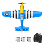 RC lennuk 2,4 GHz 4CH RC Plane 6-teljeline g&uuml;roskoopiline liuglennuk lennum&auml;nguasjad t&auml;iskasvanutele lastele poistele 3 battery mitmev&auml;rviline