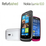 Renoveeritud Nokia Lumia 610 Originaal 5MP kaamera Mobiiltelefon 1 SIM-kaardiga No charger sinine