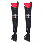 2 tk Taimne eeterlik &otilde;li s&otilde;brap&auml;eva seep, roosi lillede kingiks kodukaunistus punane