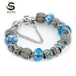 Naiste moodne helmestega kristallklaasist k&auml;ev&otilde;ru LUXY MOON teemantidega 17cm roosa