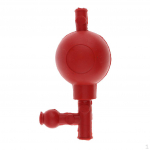 Kolme klapiga pipetiga imemispalliga pipeti t&auml;iteballooni labori vedeliku &uuml;lekandet&ouml;&ouml;riist